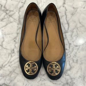 Tory Burch black flat with 1 1/2 inch heel